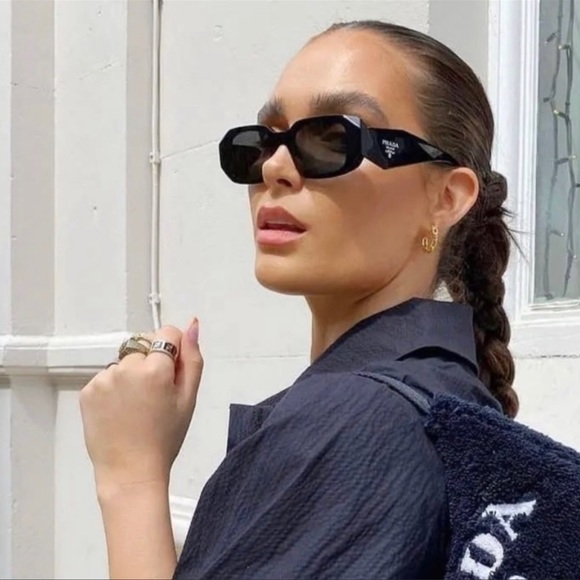 🌻PRADA rectangle spr17w sunglasses 🌸 - Picture 3 of 14